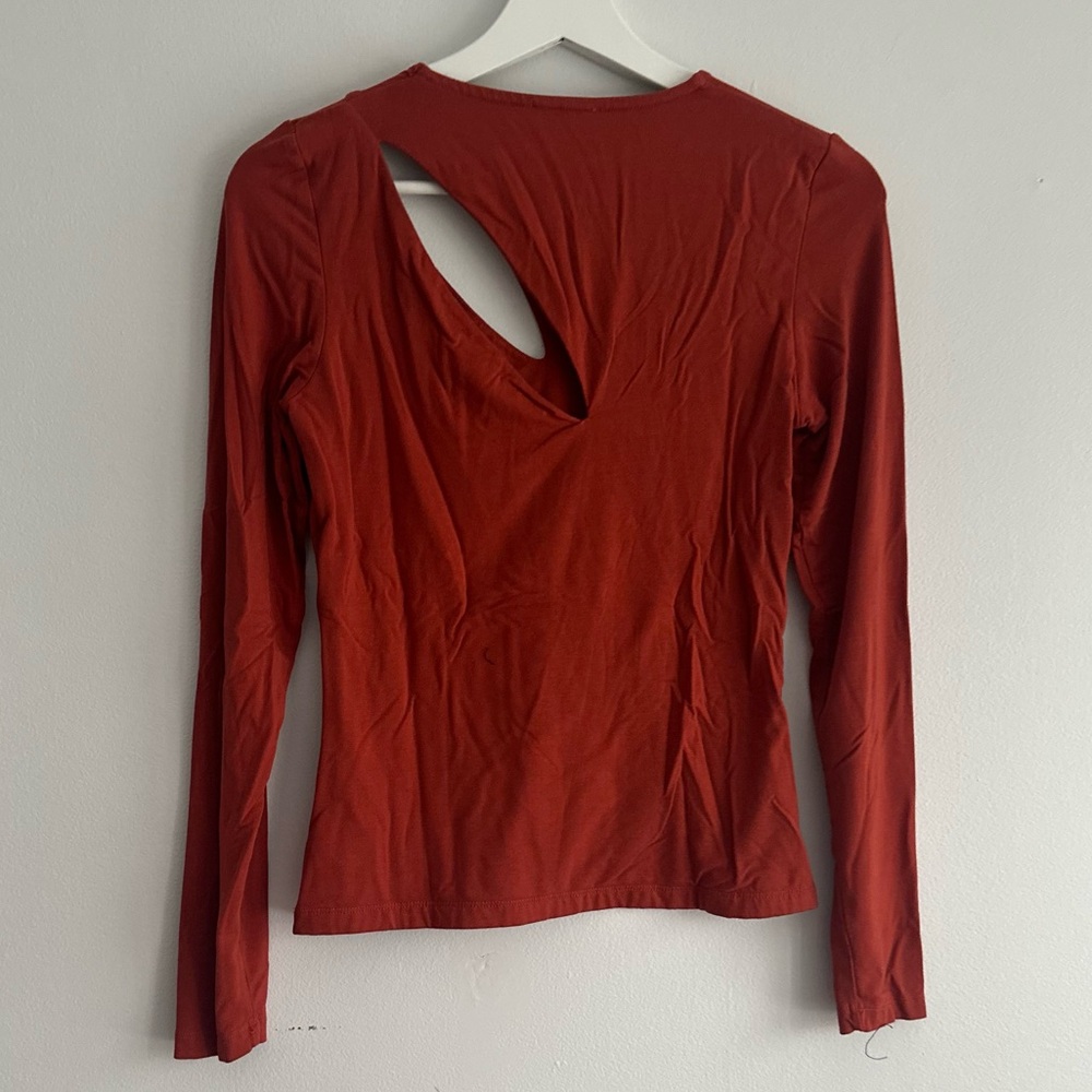 Reiss Long‎ Sleeve Cutout Top Medium - Picture 5 of 7